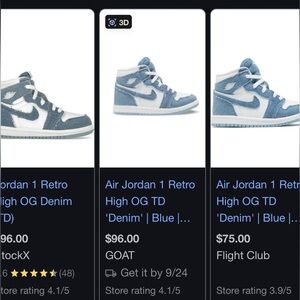 Jordan 1 Retro High OG Denim toddler